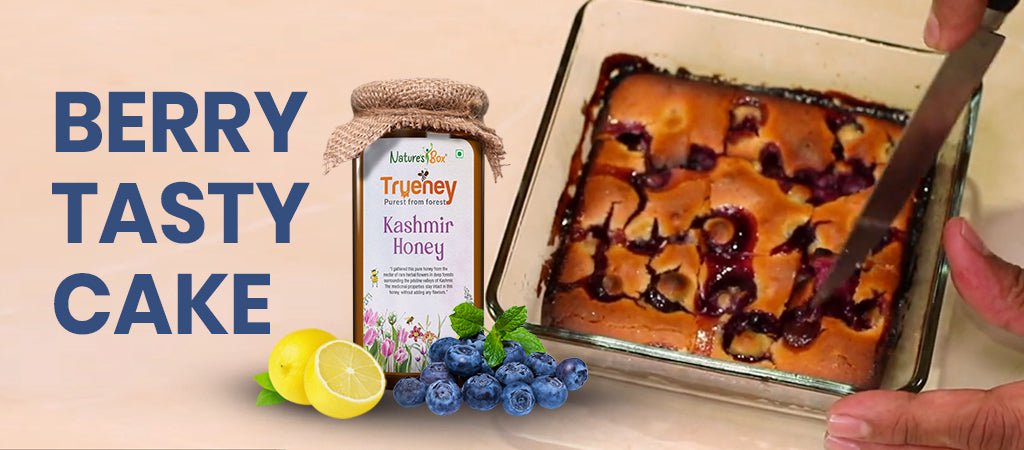 QUICK & EASY HONEY BERRY CAKE