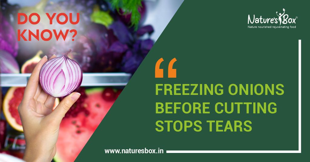 How to Stop Tears while Chopping Onions?