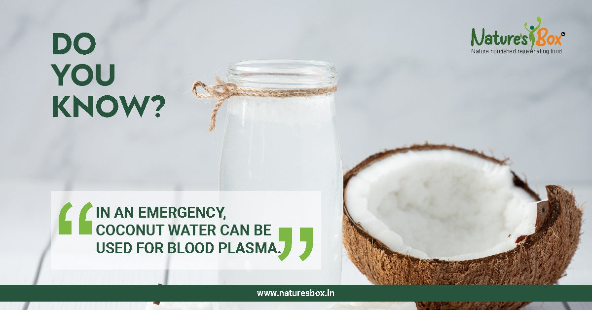 COCONUT WATER COMES TO THE RESCUE