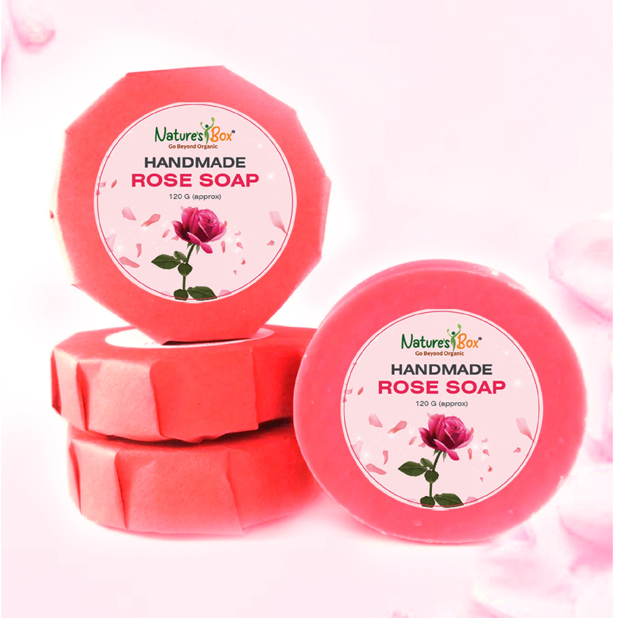 Handmade Rose Soap 120gms