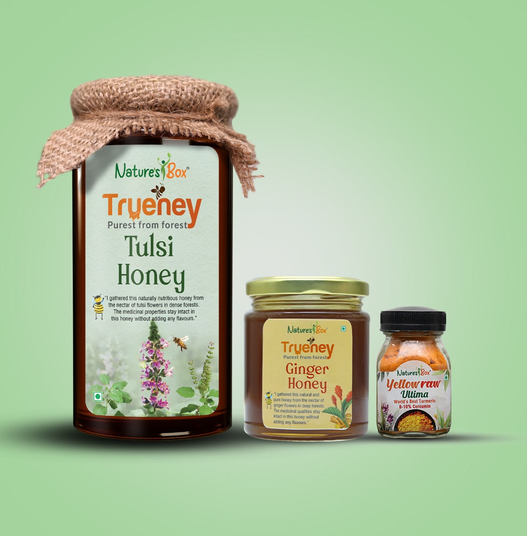 Combo Pack of Trueney Honey 500 gms, Honey 250 gms & Yellowraw Ultima 33 gms