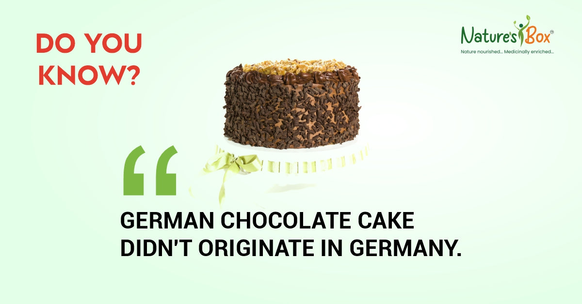 GERMAN CAKE IS AN AMERICAN RECIPE