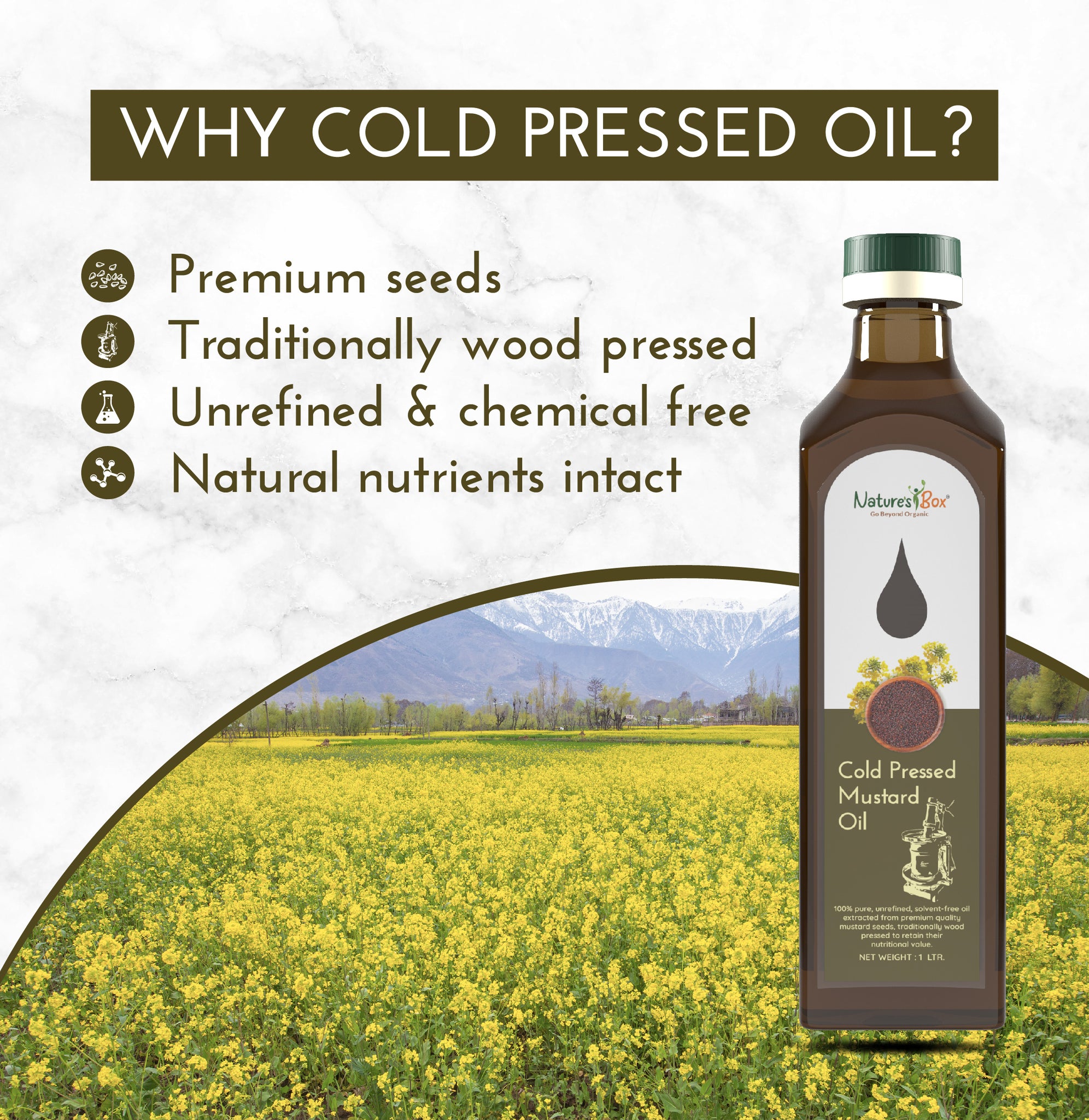 Premium Cold Pressed Mustard Oil 1 litre