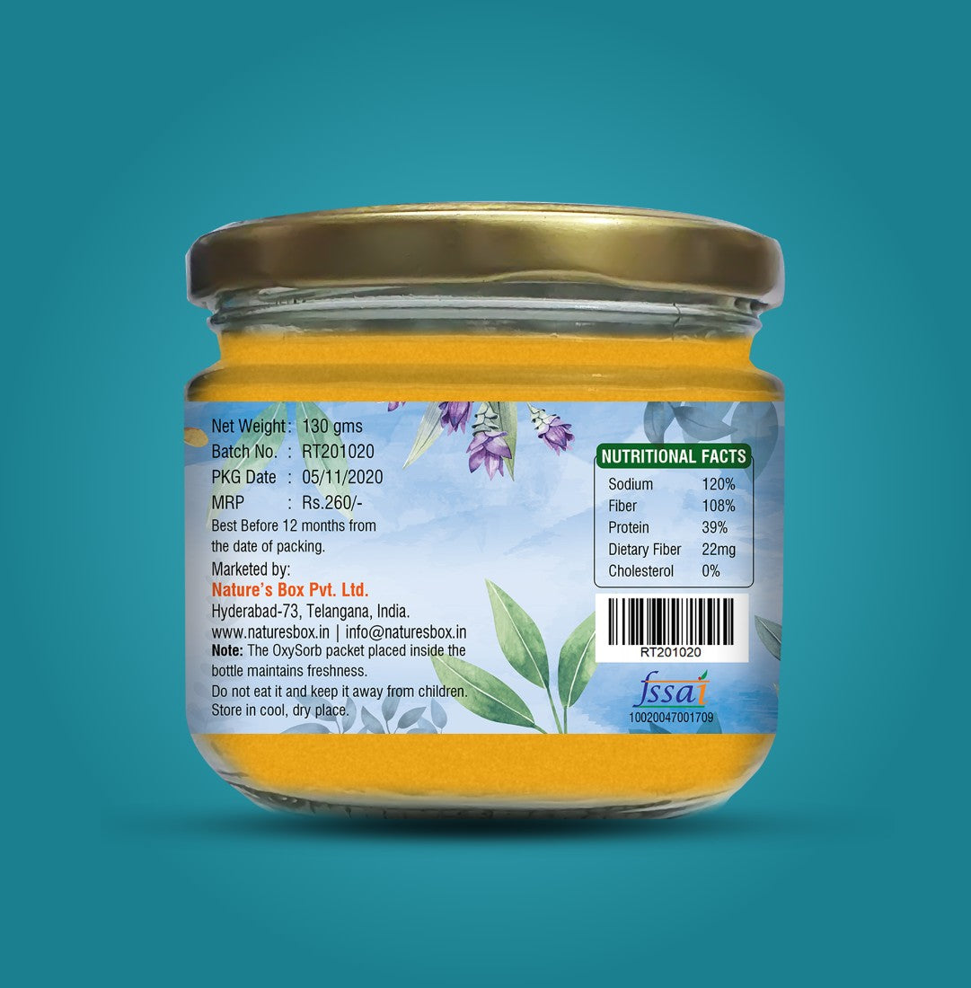 Yellowraw Regular - Pure Turmeric Powder 130 gms