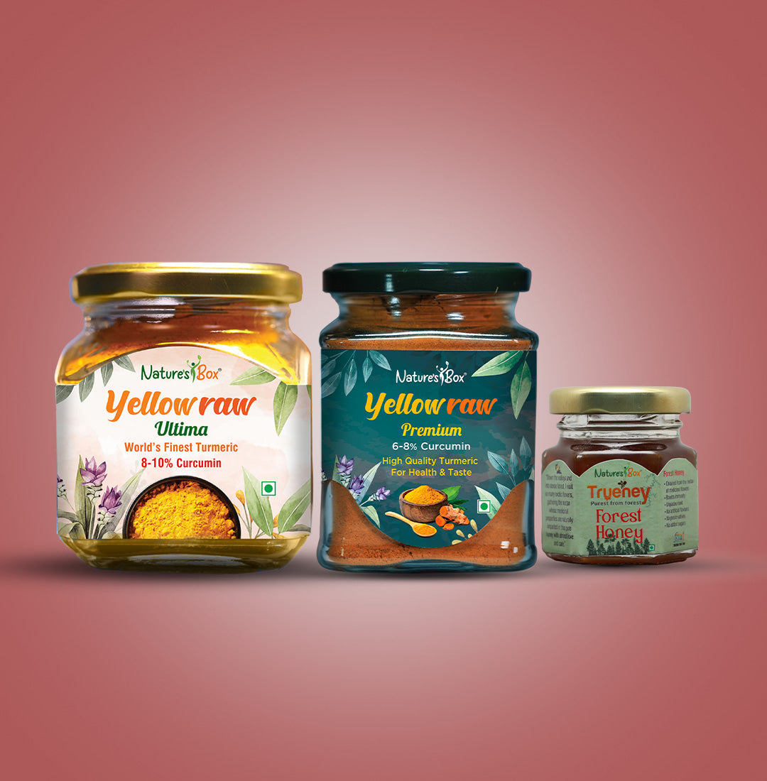 Combo Pack of Yellowraw Ultima 100 gms, Premium 125 gms & Trueney Honey 50 gms